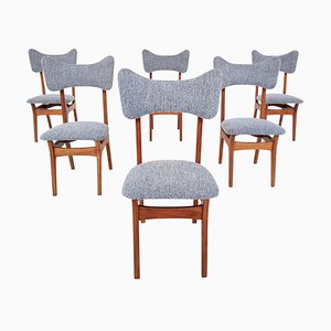Mid-Century Modern Dining Chairs Model S3 attributed to Alfred Hendrickx, Belgium, 1960s, Set of 6