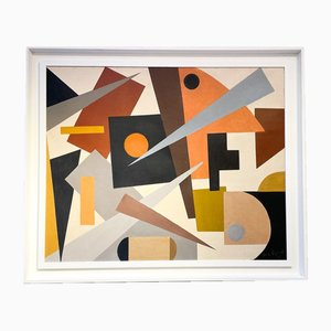 Armilde Dupont, Komposition, 1970er, Öl auf Leinwand