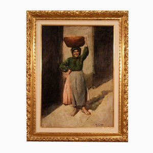 Figure, 1940, Oil on Canvas, Framed