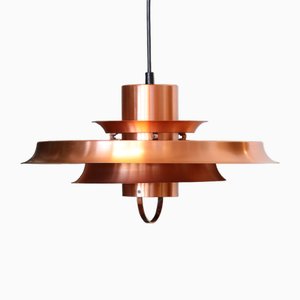 Danish Ceiling Lamp in Copper