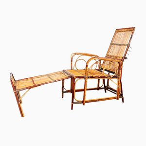 Rattan Lounge Chair by Erich Dieckman, 1930s