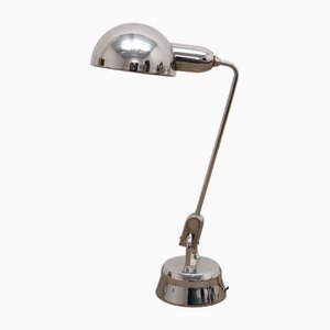 Lámpara modelo 600 de cromo seleccionada de Charlotte Perriand para Jumo, años 40