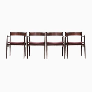 107p Chairs with Armrests by Gianfranco Frattini for Cassina, 1960s, Set of 4