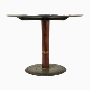 Mesa de comedor estadounidense en negro, 1950