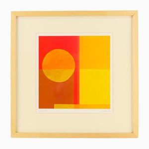 Amaina, Cubic Heat, 1990, Color Lithograph