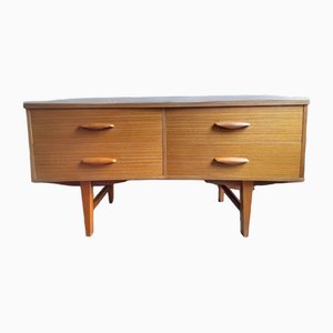 Credenza Austinsuite Mid-Century in teak chiaro, anni '60