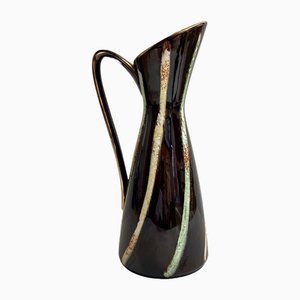 Vase / Pitcher in Enamelled Ceramic from Jasba, Germany, 1970s