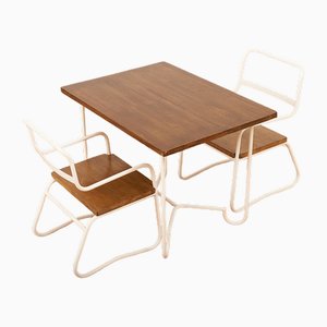 Children's Table & Chairs with Steel Tube Frame, Set of 3