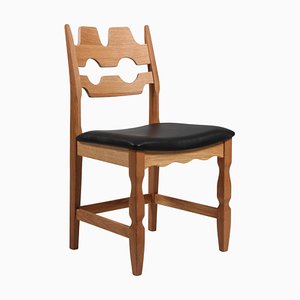 Model Razoblade Oak Dining Chair attributed to Henning Kjærnulf, Denmark, 2023