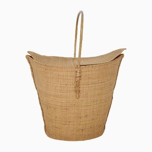 Vintage French Woven Basket, 1960s