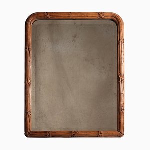 Specchio della Foresta Nera in legno di tiglio intagliato a mano in stile folk