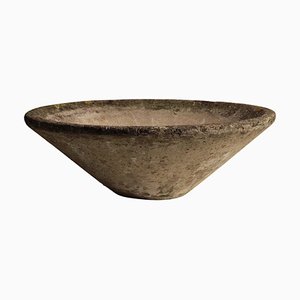 Willy Guhl Inspired Concrete Planter in Cone Shape Made in England 1960s by Willy Guhl