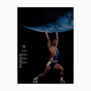 Poster originale delle Olimpiadi di Barcellona 1992 di Addison