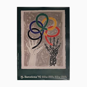 Poster originale delle Olimpiadi di Barcellona 1992 di Robert Llimós