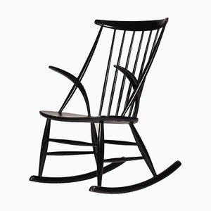 Rocking Chair Scandinave moderne attribué à Illum Wikkelsø, 1960s