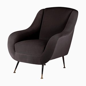 Mid-Century Italian Lounge Chair Black, 2019