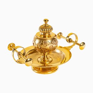 Tintenfass aus vergoldeter Bronze, 19. Jh.