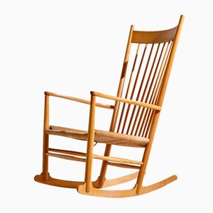 J16 Oak Rocking Chair by Hans J. Wegner for FDB Furniture, 1970s