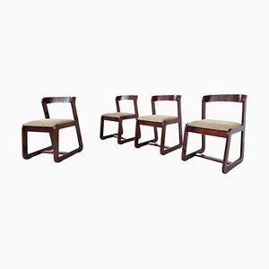 Mario Sabot zugeschriebene Mid-Century Modern Stühle, Italien, 1970er, 4er Set