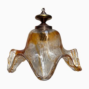 Art Glass Scandinavian Lamp attributed to Pertti Santalahti, 1960s