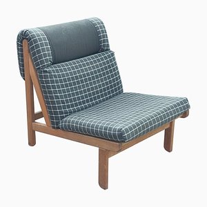 Danish Rag Lounge Chair in Pine by Bernt Petersen, 1966