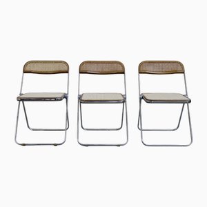 Plia Folding Chair by Giancarlo Piretti for Anonima Castelli, 1960s, Set of 3