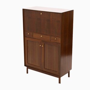 Credenza in legno con pomelli in ottone attribuita a Dino Frigerio per Frigerio, anni '60