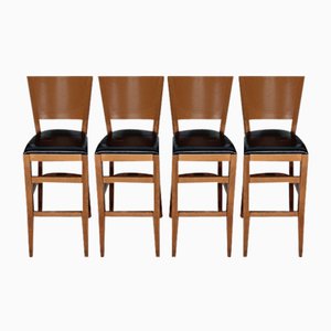 Barstools from Ton, 1980s, Set of 4