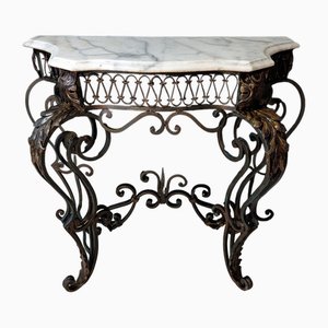 Louis XV Wrought Iron Console Table