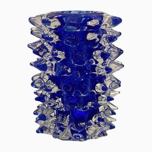 Rostrato Blue Murano Glass Vase from Simeng