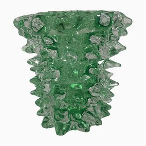 Vase Rostrato en Verre de Murano Vert de Simeng