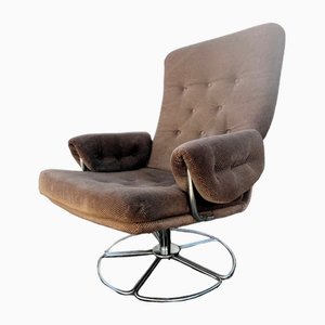 Mid-Century Original 1970s Swivel Chair Designed attributed to Terrence Conran and Retailed Through Habitat , 1960s