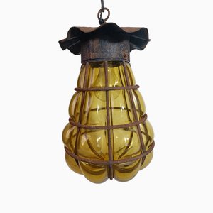 Venezianische Deckenlampe aus Muranoglas, 1930er