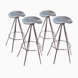 Jamaica Barstools by Pepe Cortés for Amat-3 / Knoll, Spain, 1990s, Set of 4