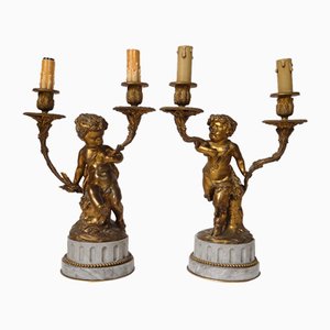 Two-Light Candelabra from Clodion, 1800s, Set of 2