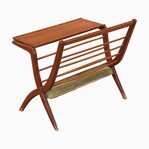 Magazine Rack in Painted Beech, Italy, 1950s