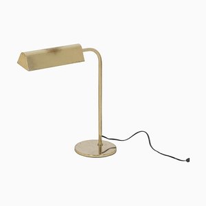 Library Lamp in Gilded Brass, 1970s