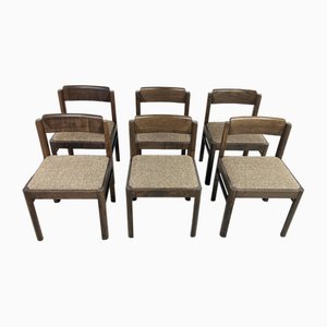 Vintage Brutalist Dining Chairs, 1970s, Set of 6