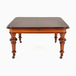 Mesa de comedor extensible victoriana de caoba, década de 1850