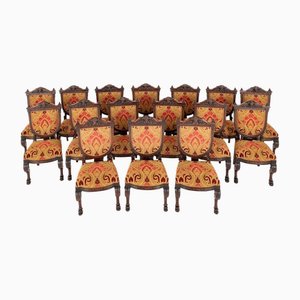 Renaissance Dining Chairs & Carved Diners, 1920s, Set of 2
