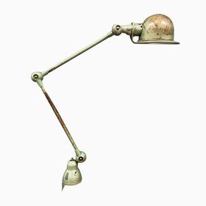 Green Two-Arms Table Lamp by Jean-Louis Domecq, 1950s