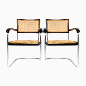 Set of Vintage Bauhaus Steel Tube Armchair from Bigla, 1940s