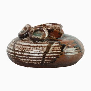 Jarrón danés vintage de cerámica, años 60
