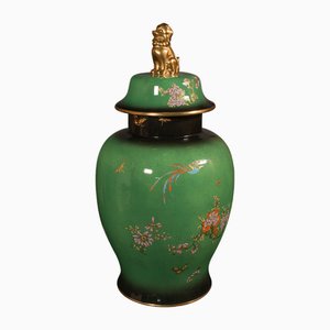 Large Vintage English Decorative Temple Urn in Ceramic, 1950s