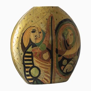 Modernist Vase with Picasso Inspired Ornaments, 1970s
