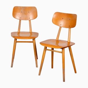 Wooden Chairs from TON, 1960s, Set of 2