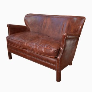 Studded Leather Sofa, 1970s