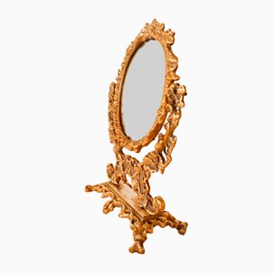 Adjustable Dressing Table Mirror in Brass