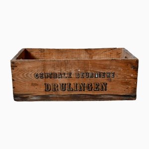 Scatole in legno di Central Beurrière Drulingen, anni '40, set di 2
