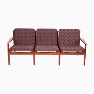 Vintage Three-Seat Sofa in Teak by Svend Åge Eriksen for Glostrup, 1960s